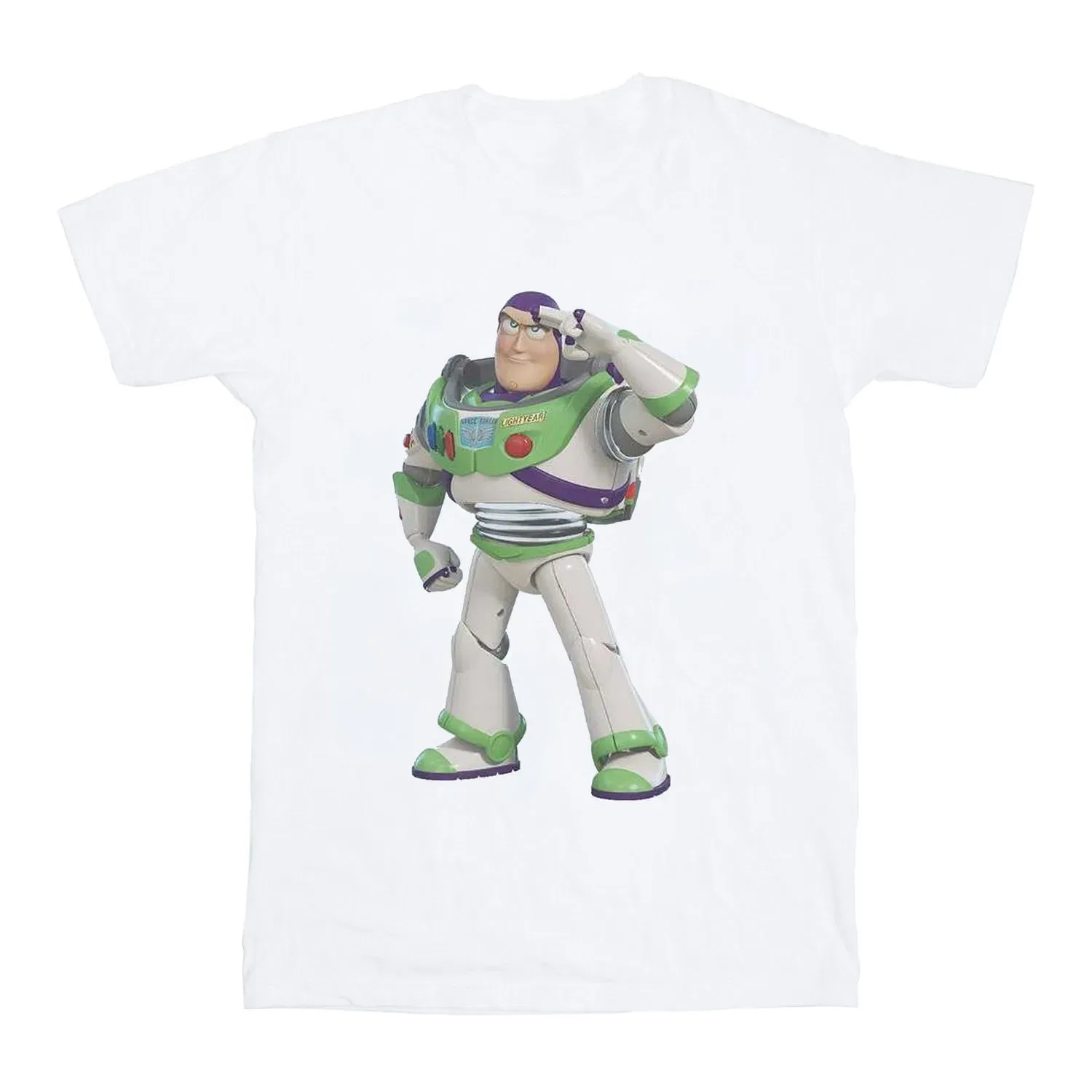 Детская футболка с принтом Buzz Lightyear Disney, белый — фото 3