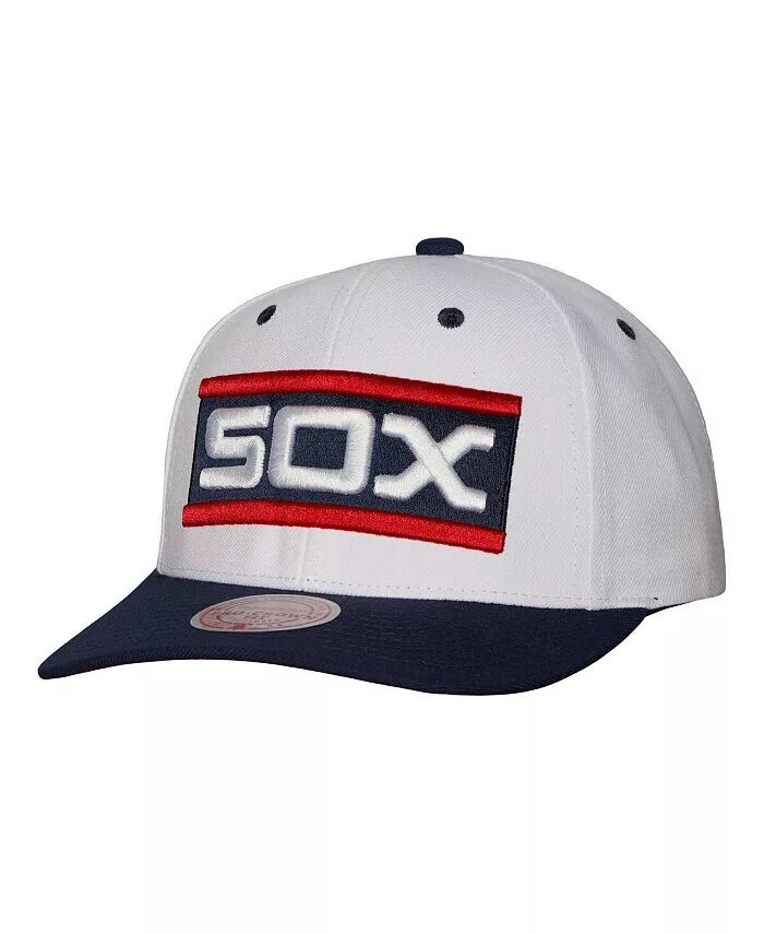 

Мужская белая кепка Chicago White Sox Cooperstown Collection Pro Crown Snapback Mitchell & Ness