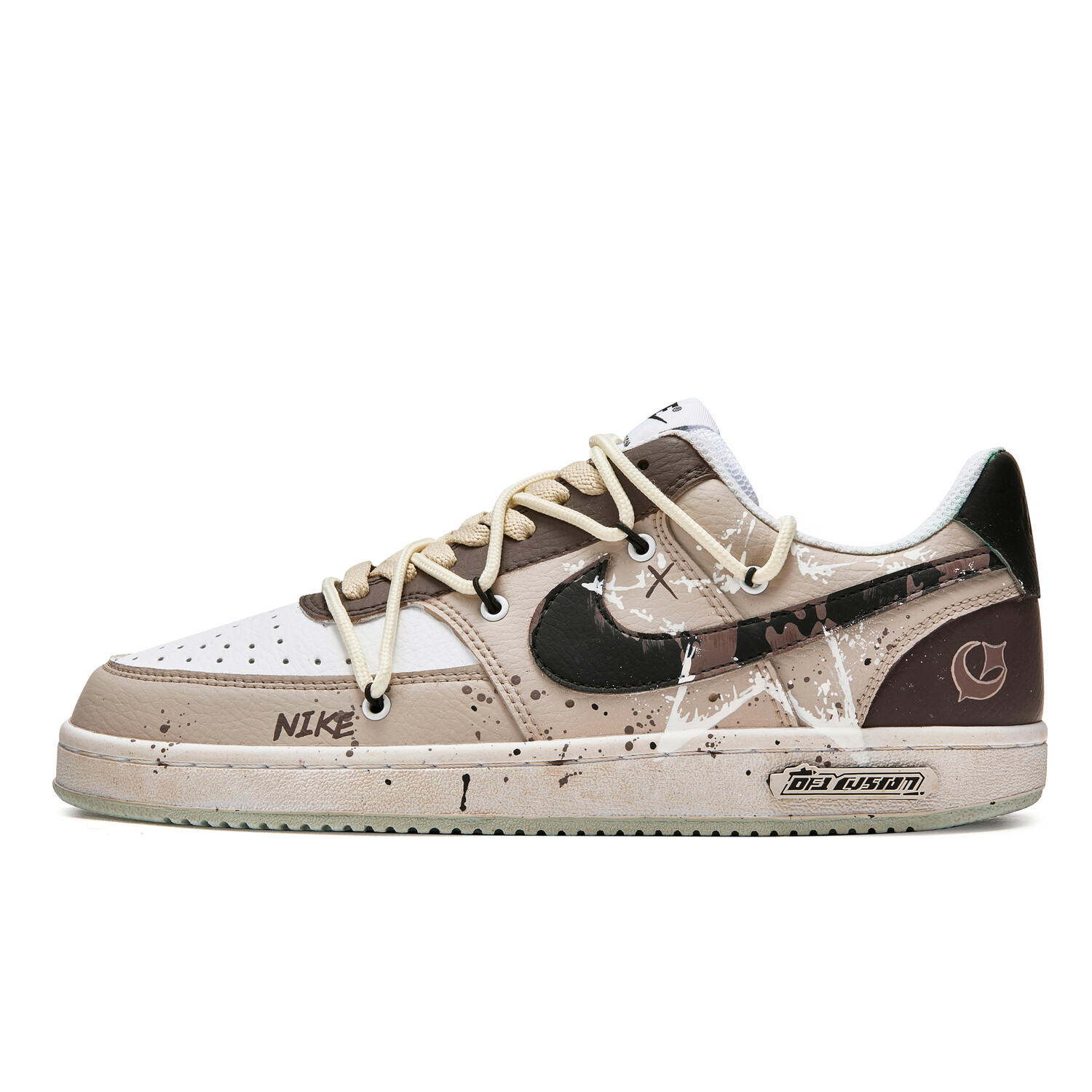 

Кроссовки Nike Court Vision 1 Skateboarding Shoes Men Low-top Brown, коричневый