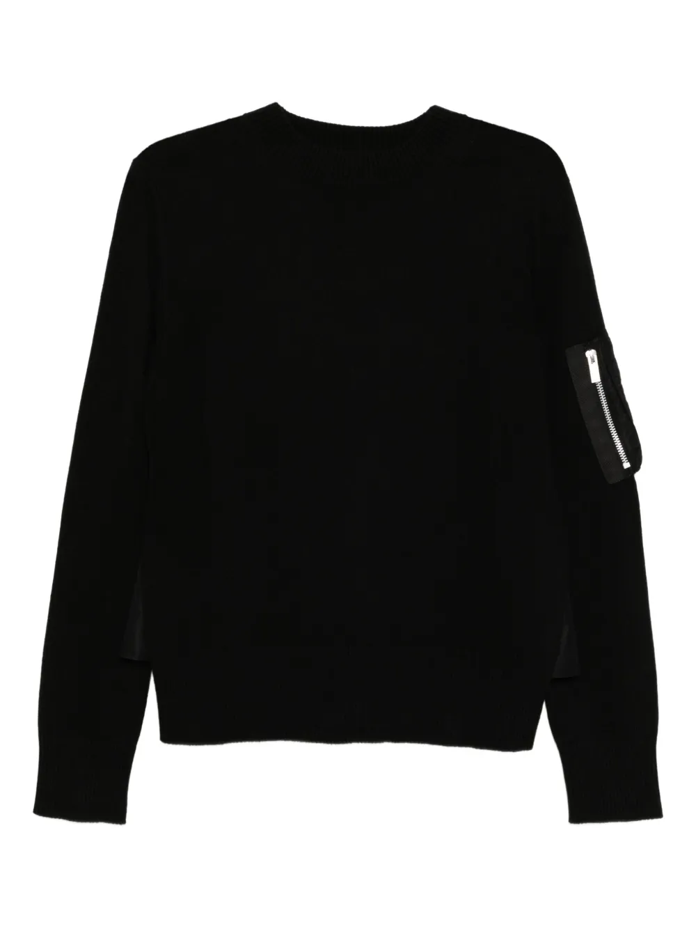 

Джемпер с нашивкой Sacai, черный