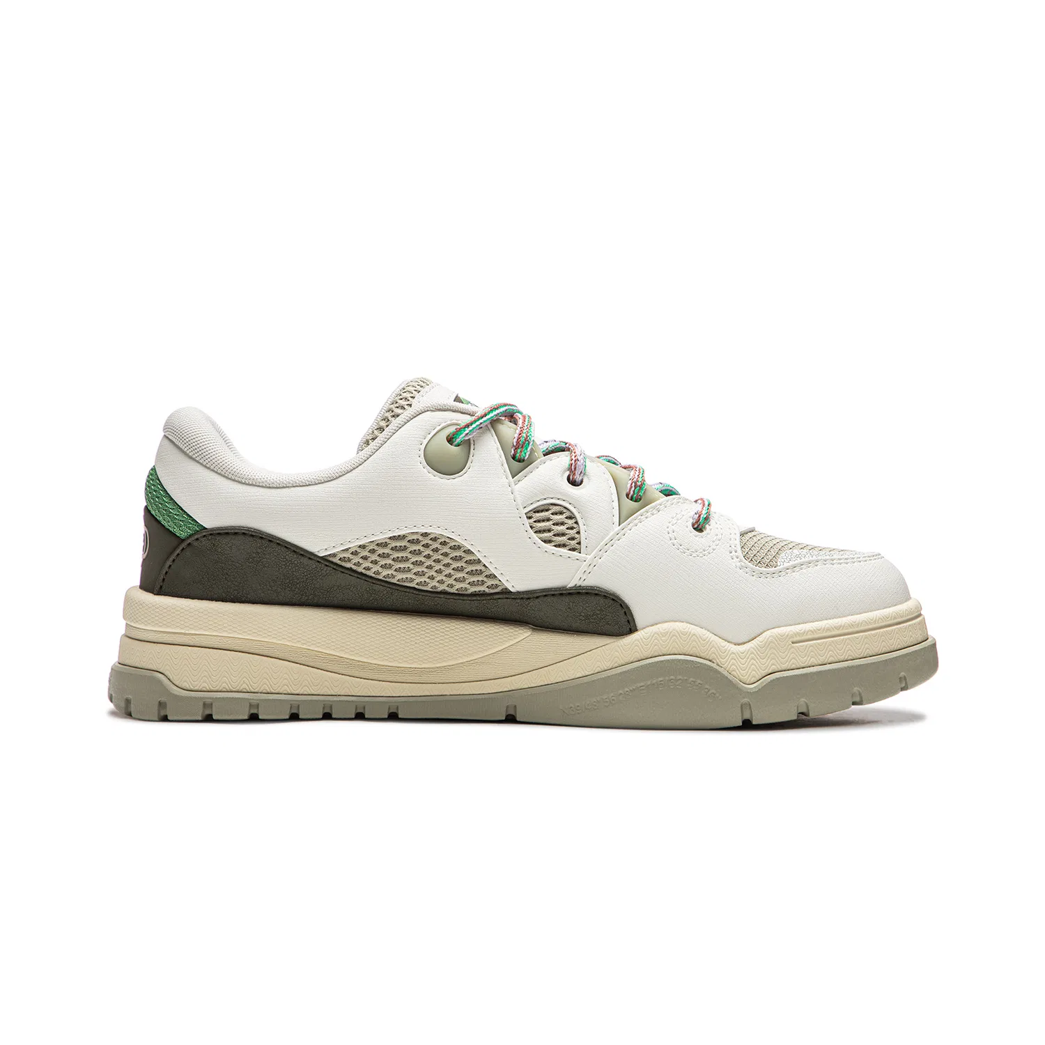 Кроссовки для скейтбординга Li-Ning Trendy Leap белые с зеленым — фото 3