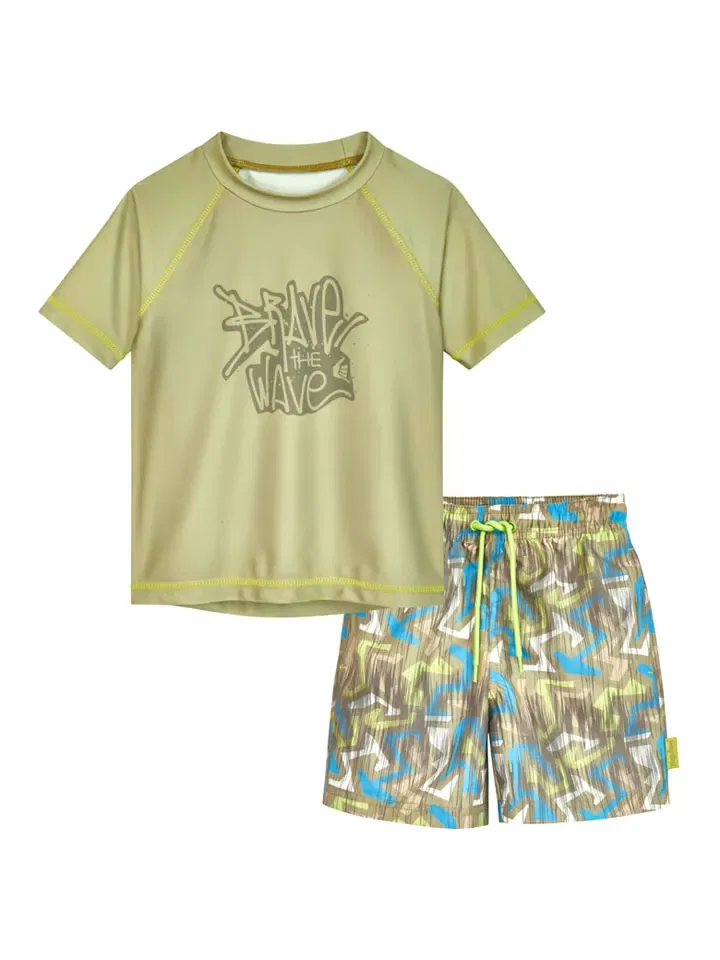 Купальный костюм волна Playshoes, зеленый