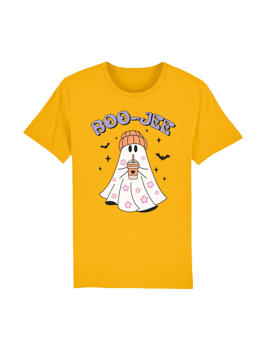 

Футболка F4NT4STIC Shirt Retro Halloween Boo Jee Coffee, желтый