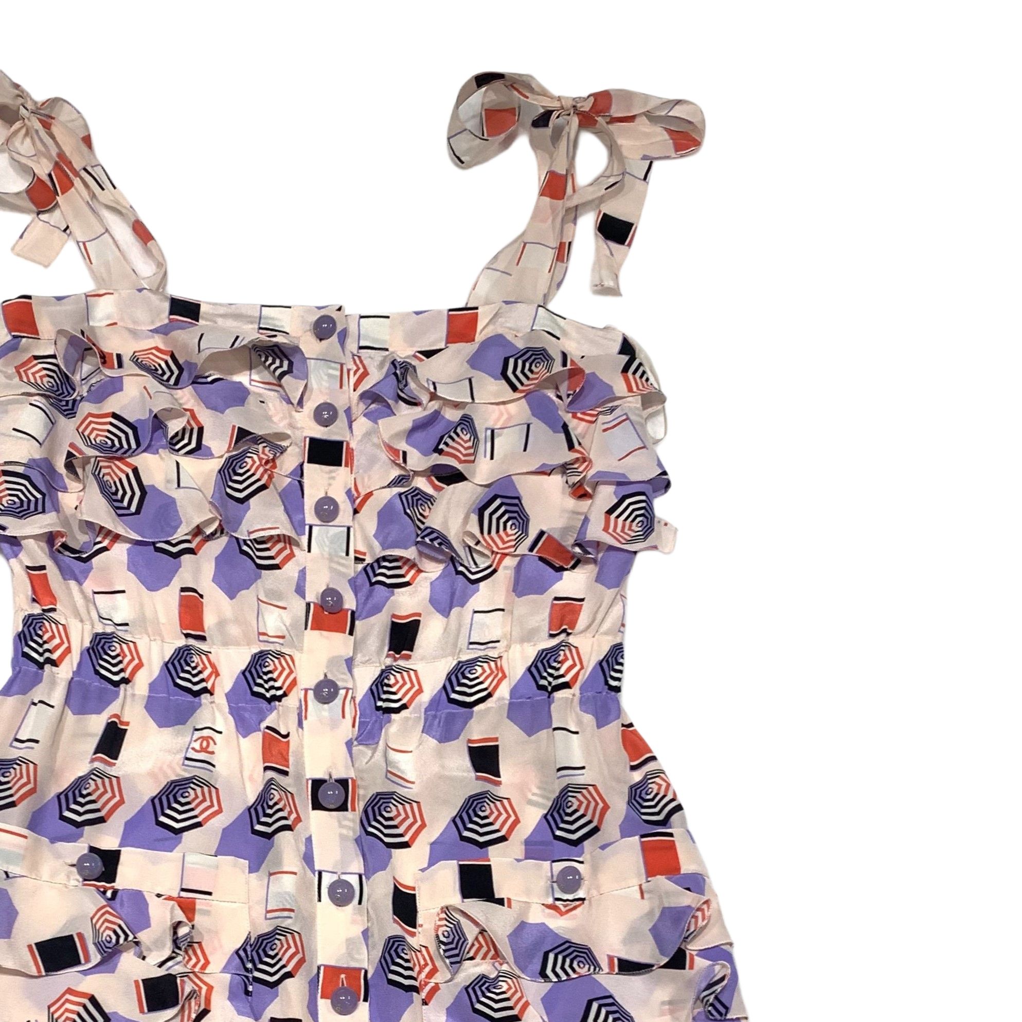 19S Платье-сорочка женское разноцветное CHANEL, multicolor — фото 3