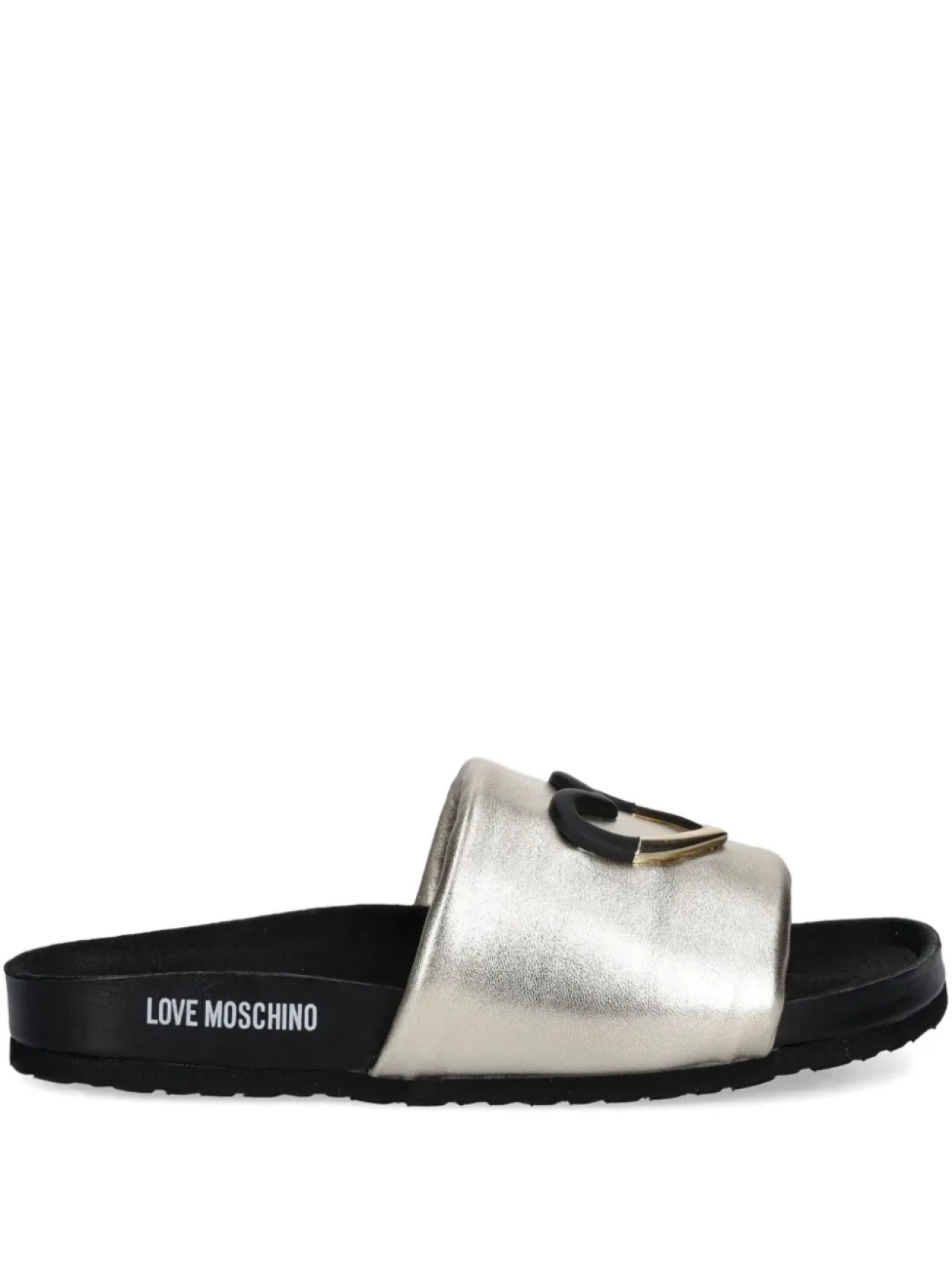 Металлические слайды Love Moschino, золотой