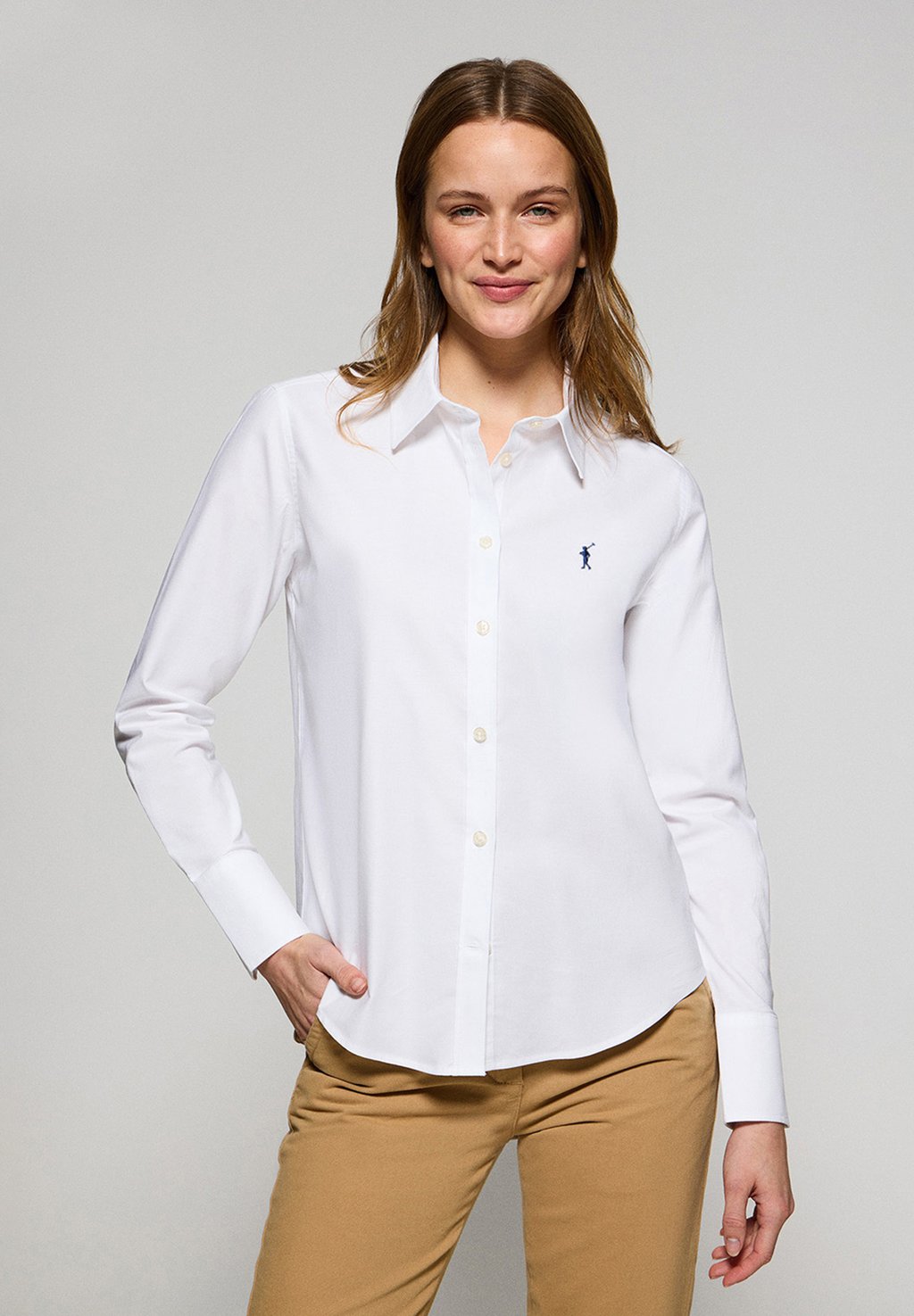 

Блузка на пуговицах LONG SLEEVE REGULAR FIT Polo Club, белый