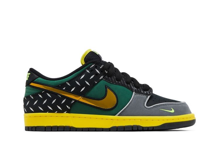 

Кроссовки Nike Dunk Low What the Duck - University of Oregon HomePE, разноцветный, Черный, Кроссовки Nike Dunk Low What the Duck - University of Oregon HomePE, разноцветный