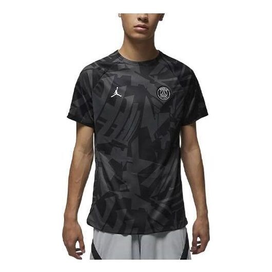 

Футболка пари сен-жермен 22 23 предматчевая футболка Air Jordan, черный