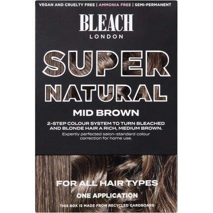 

Bleach London Mid Brown Super Natural Kit - Полуперманентная коррекция цвета