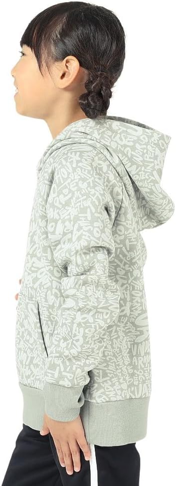 Толстовка Rival из флиса с принтом от Under Armour для девочек, (504) Grove Green/White — фото 3
