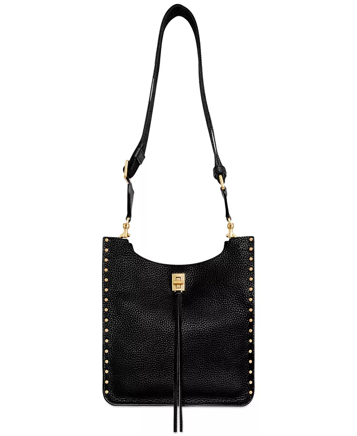 

Даррен Маленькая кожаная сумка-мешок Rebecca Minkoff, черный
