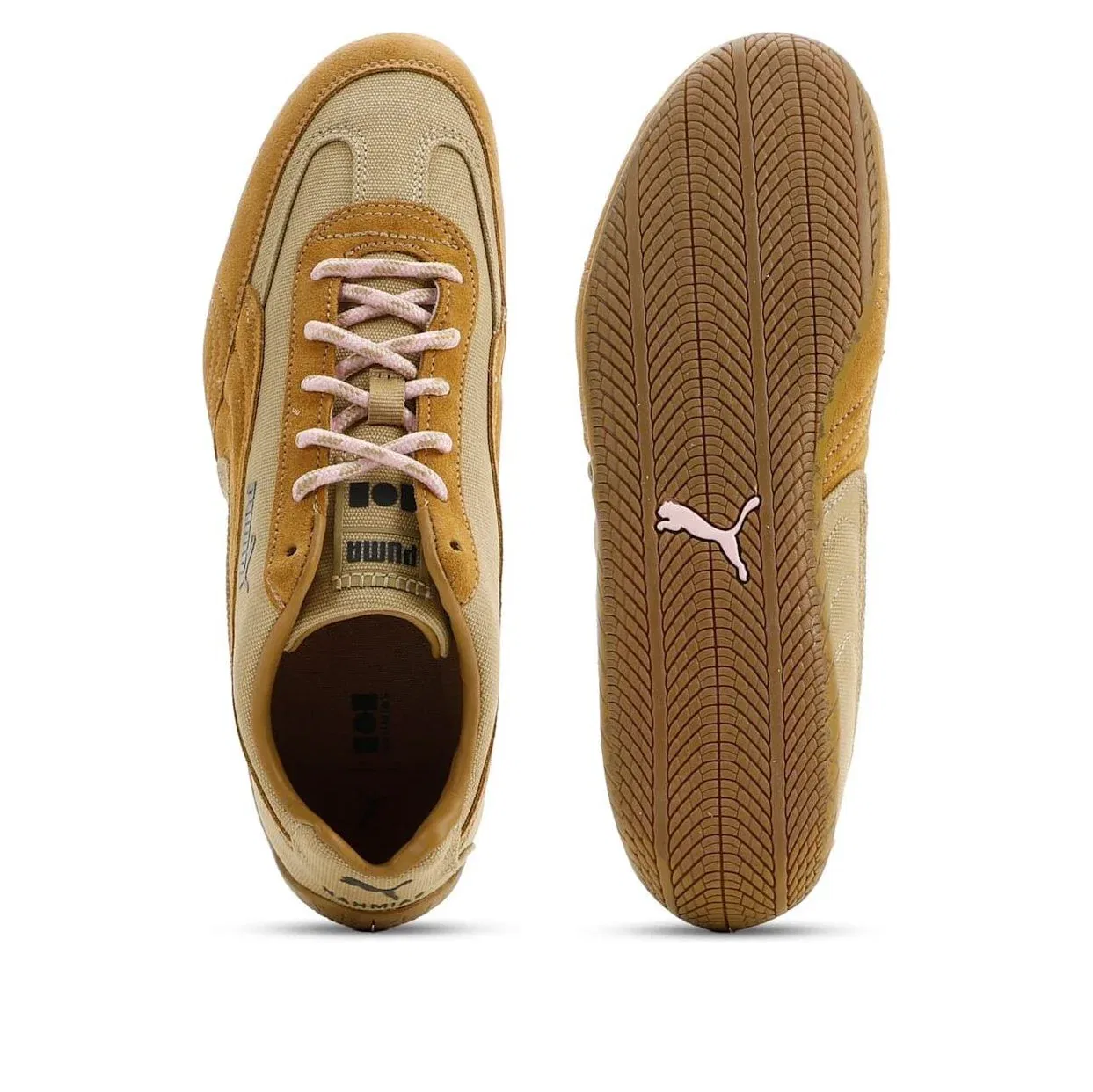 Кроссовки PUMA x NAHMIAS Speedcat 'Coffee Milk Aged Copper Pearl Pink' 407189-03, коричневый — фото 3