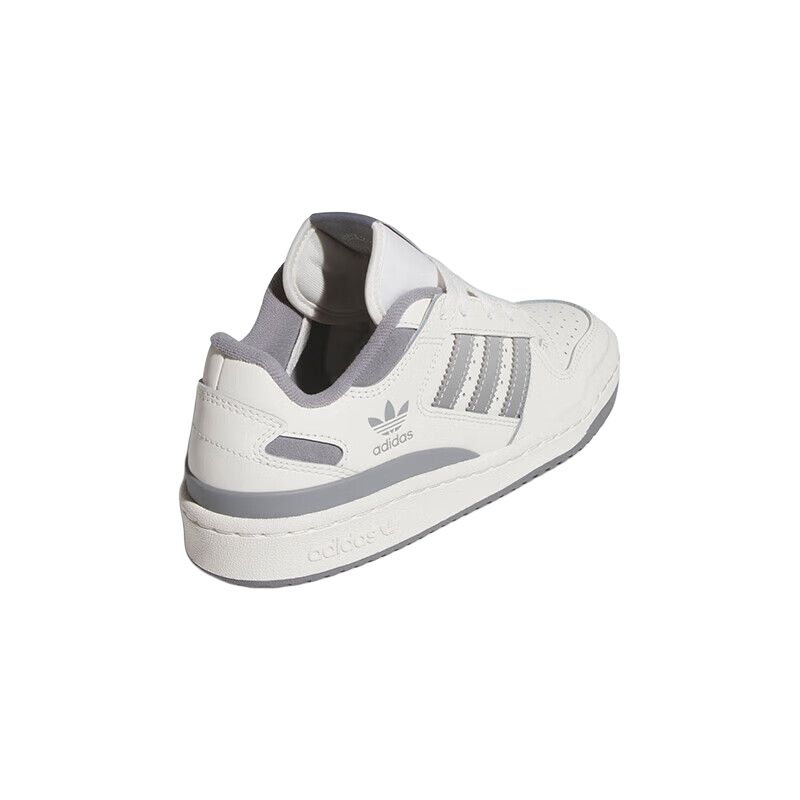 Детские низкие кроссовки для скейтбординга FORUM Adidas Originals, белый/серый — фото 4