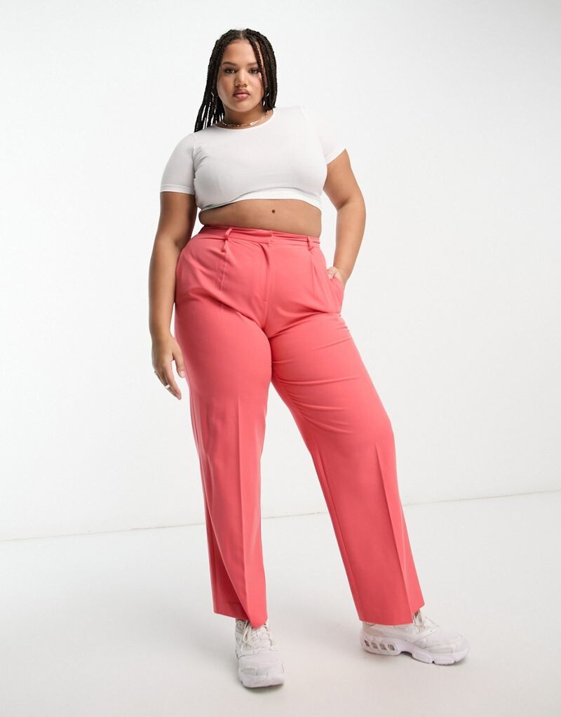 

Свободные коралловые брюки-бойфренды ASOS DESIGN Curve Everyday ASOS