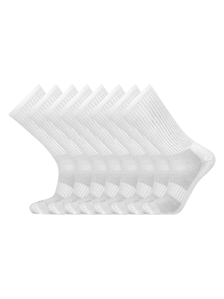 

Endurance Набор из 8 носков-обручей белого цвета 1002A