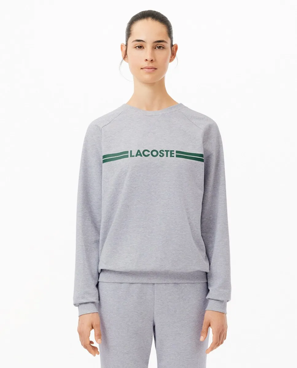 

Женская толстовка с длинным рукавом Lacoste, светло-серый