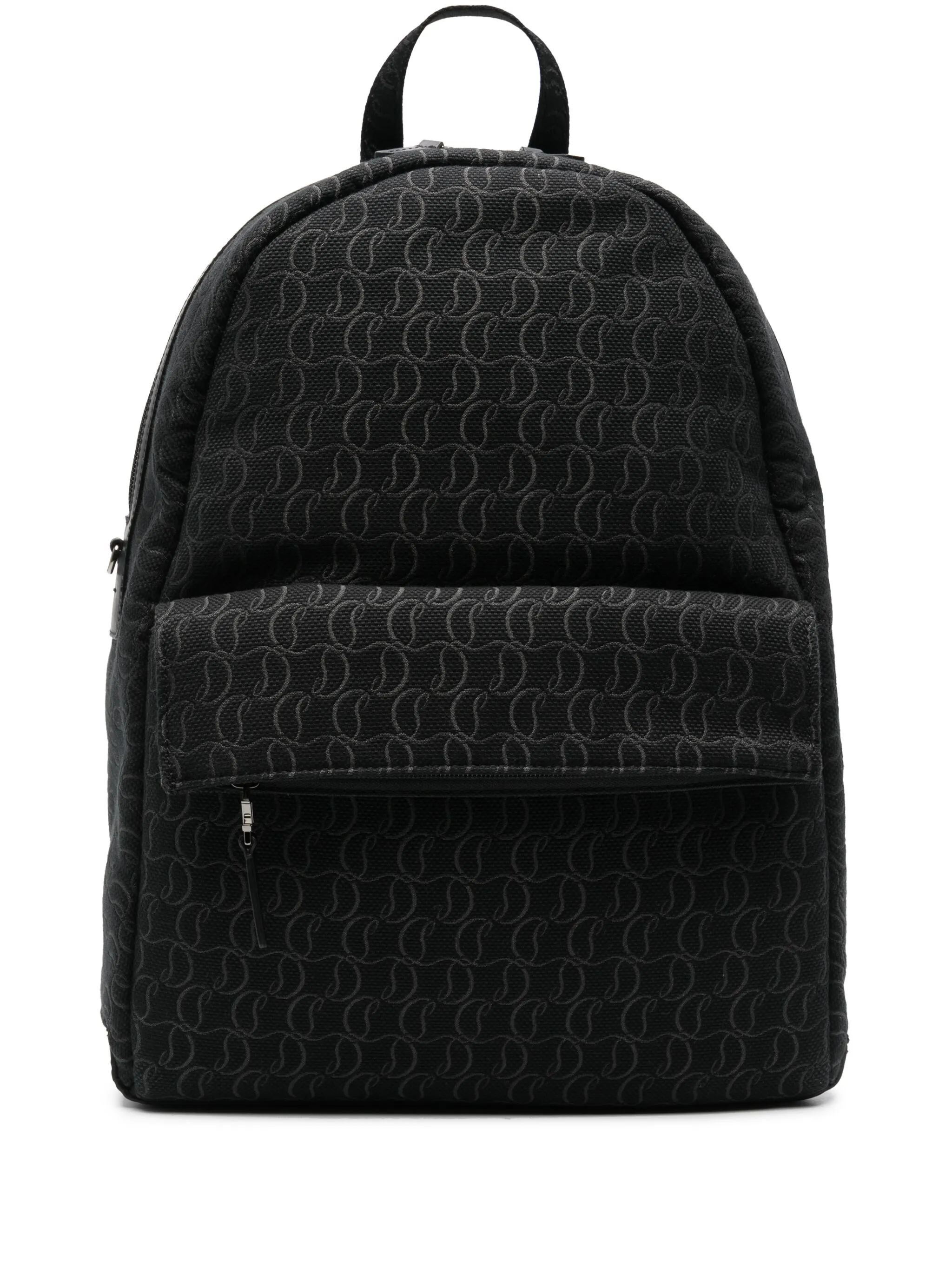 

Жаккардовый рюкзак с монограммой Christian Louboutin, черный