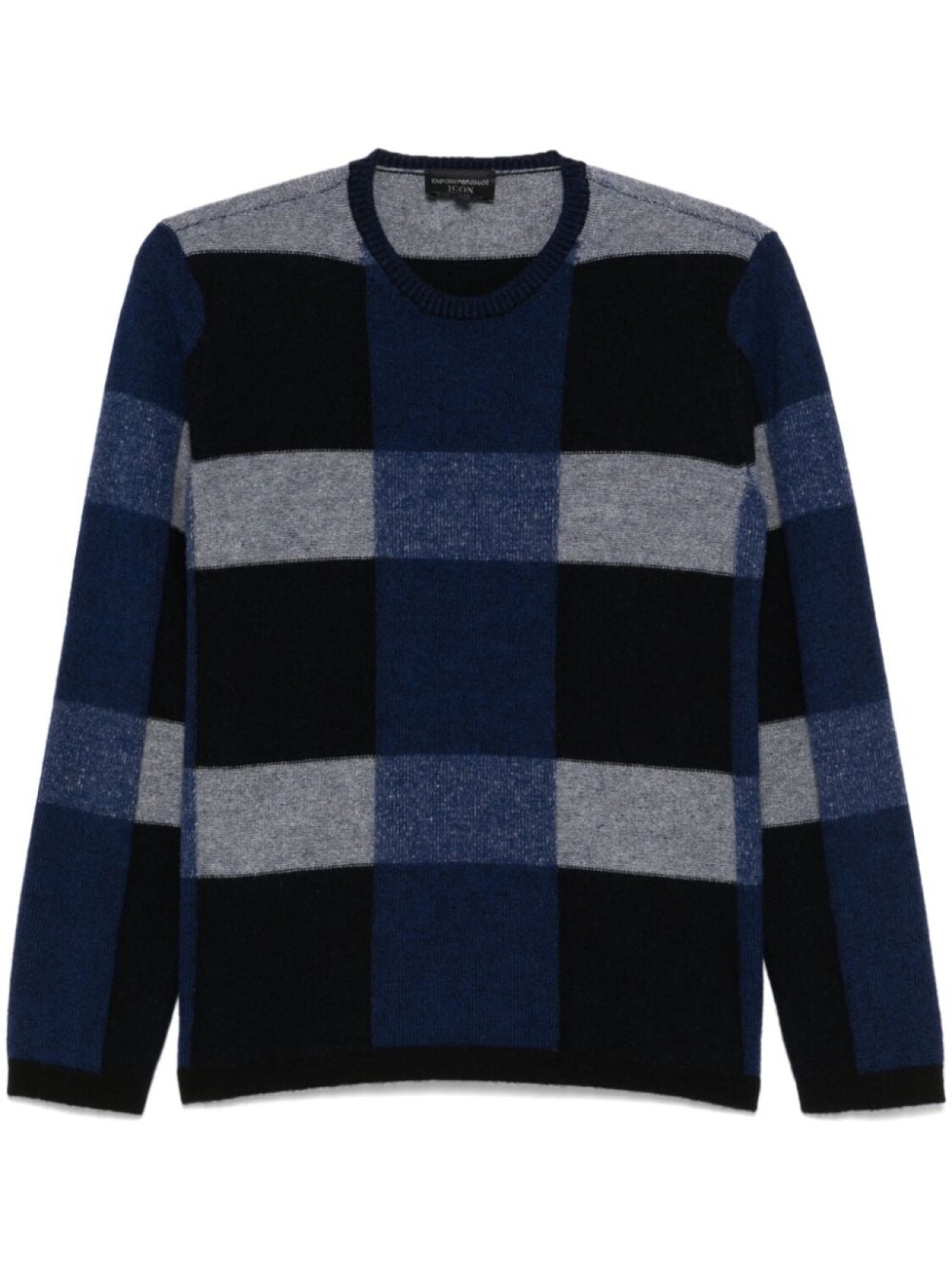 

Свитер в клетку Emporio Armani, синий