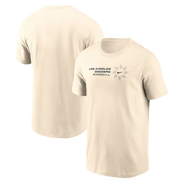 

Мужская футболка natural los angeles dodgers pinwheel lockup Nike