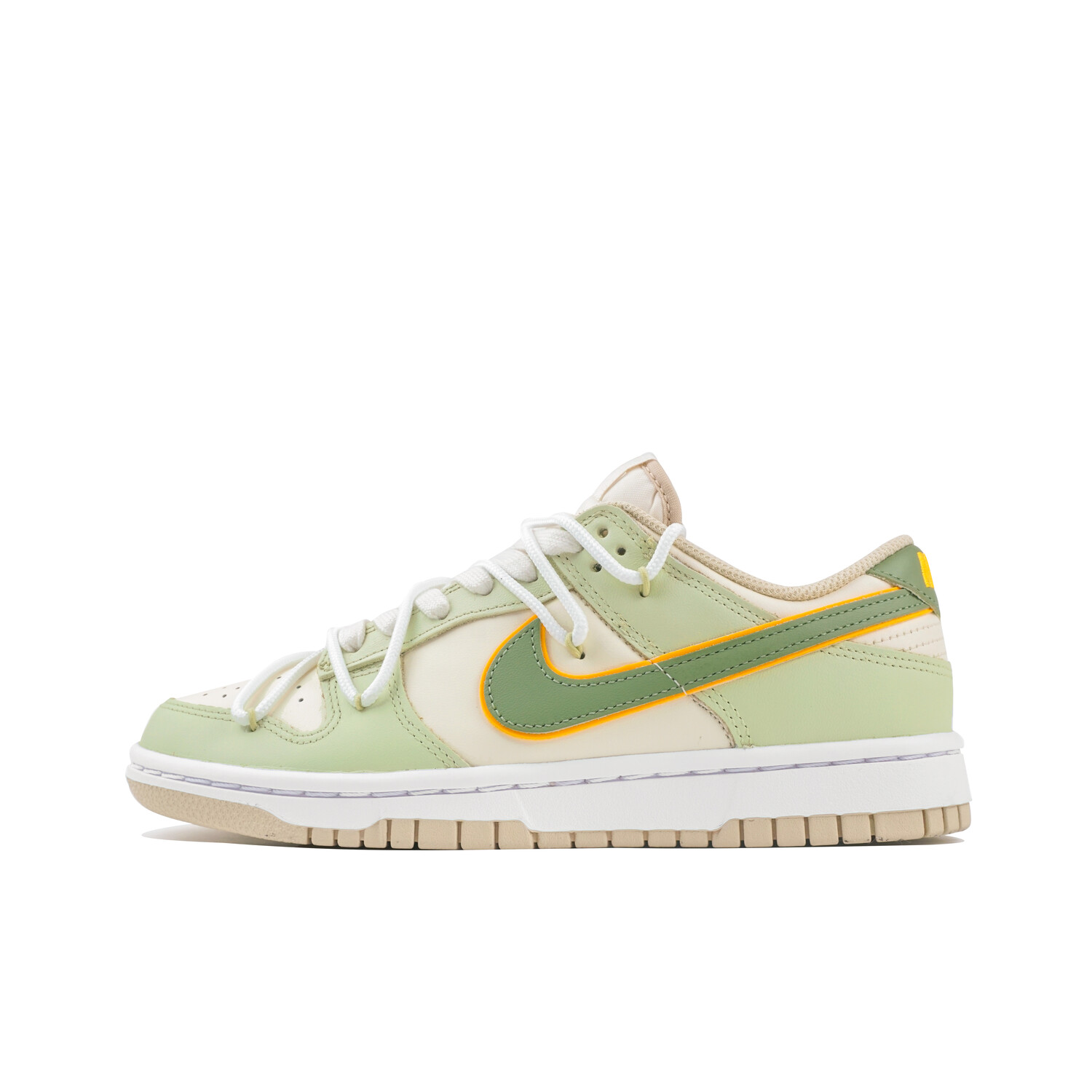 

Кроссовки Nike Dunk Skateboard Shoes Women's Low-Top Green Brown