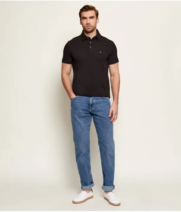 Поло 1985 slim fit Tommy Hilfiger, черный — фото 2