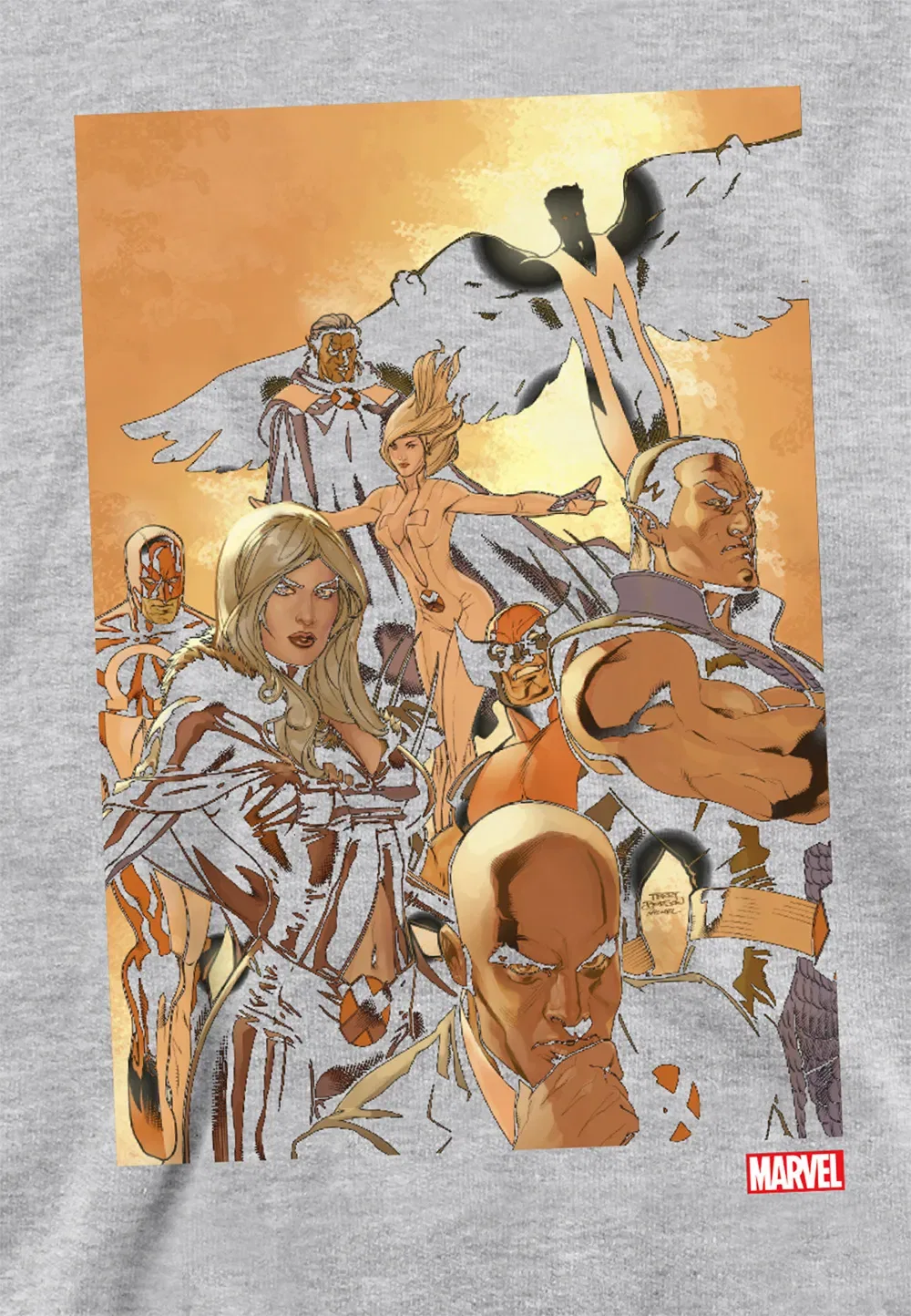 Детская худи с дизайном Marvel X-Men, серый — фото 2