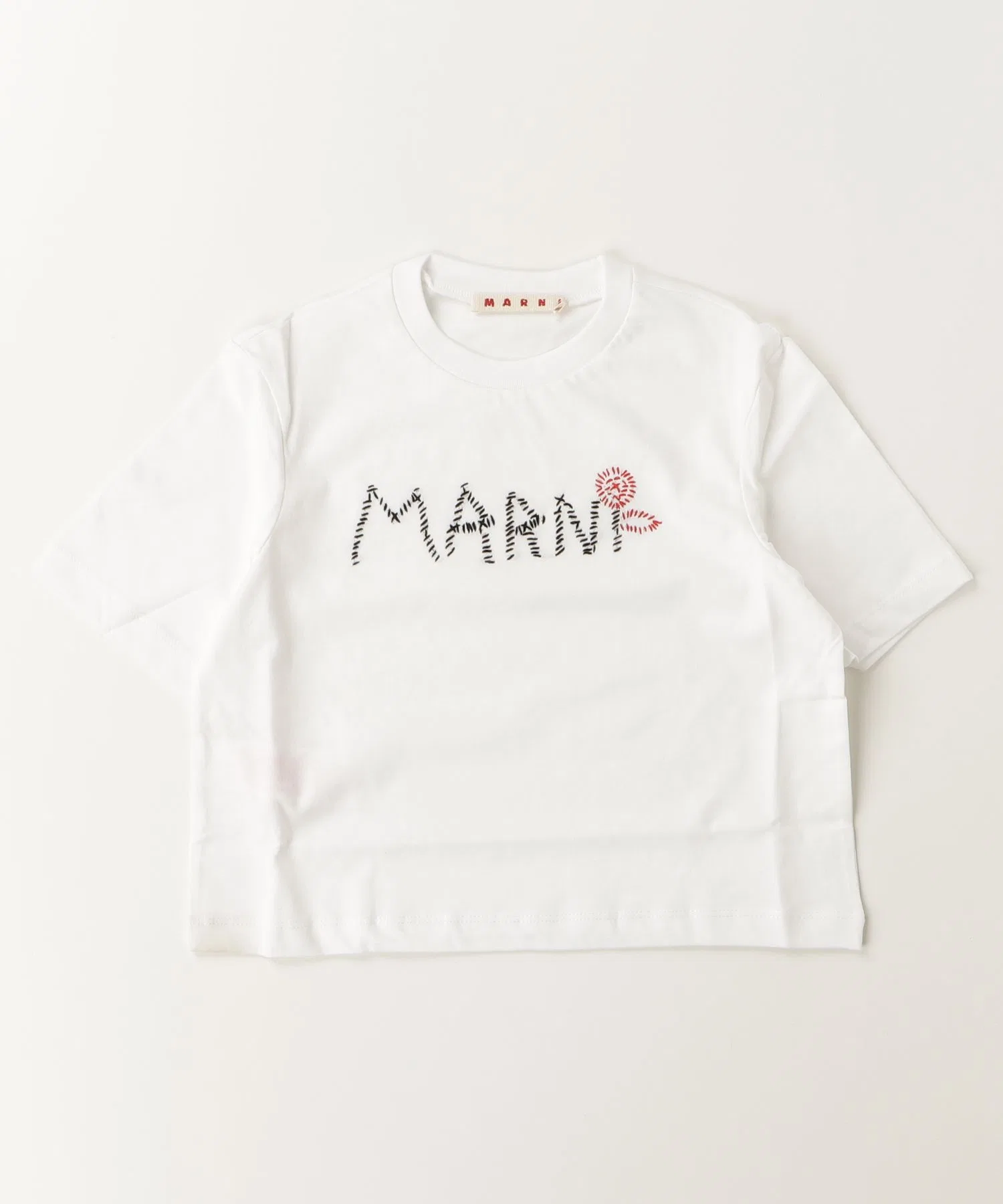 Женская футболка с логотипом MARNI детская белая