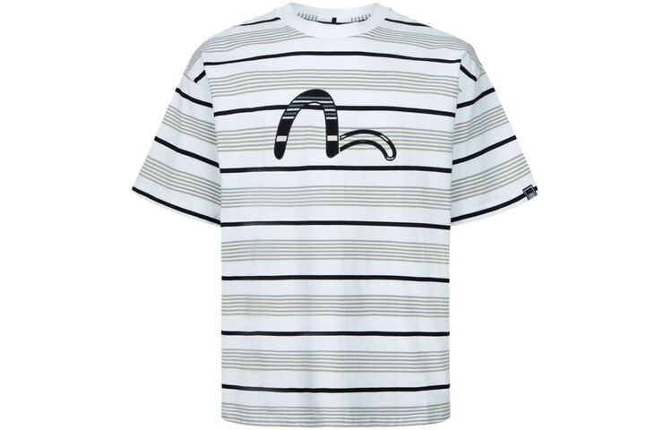 

Футболка мужская Evisu, цвет White Stripes