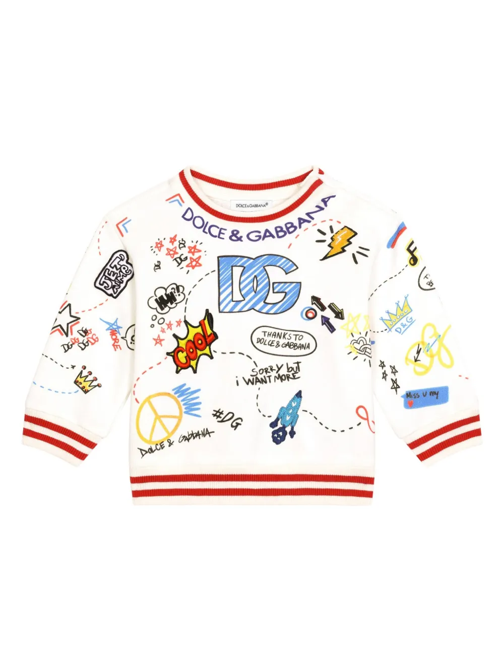 

Толстовка с логотипом Dolce & Gabbana Kids, белый