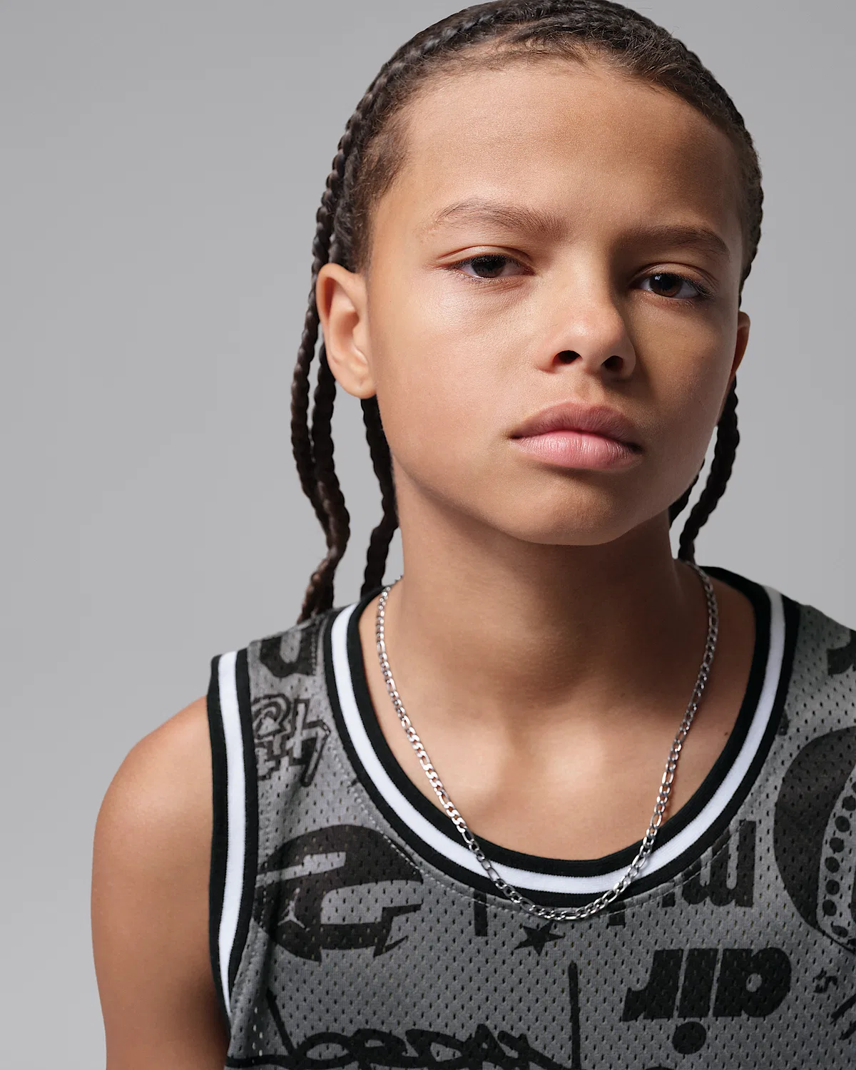 Детская футболка Jordan Printed 23 Jersey, Smoke Grey — фото 3
