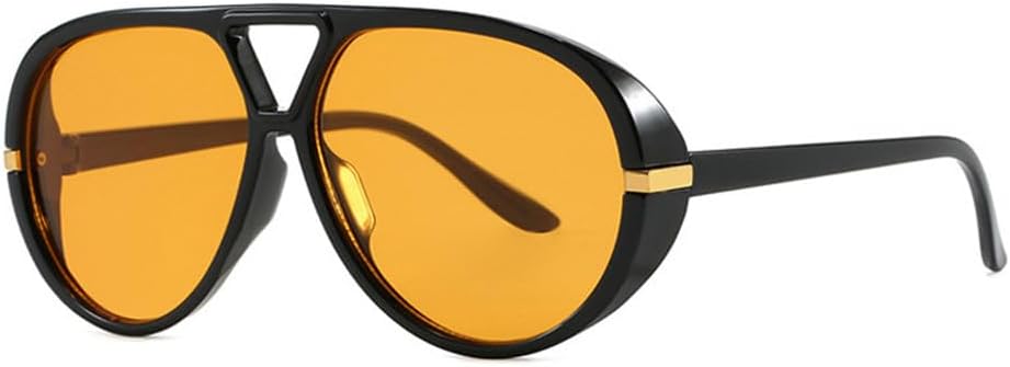 

Солнцезащитные очки UV400 в стиле панк с двойной перемычкой, толстой оправой и градиентной расцветкой, подходят для женщин и мужчин, для бега и занятий спортом на открытом воздухе generic, Black-orange