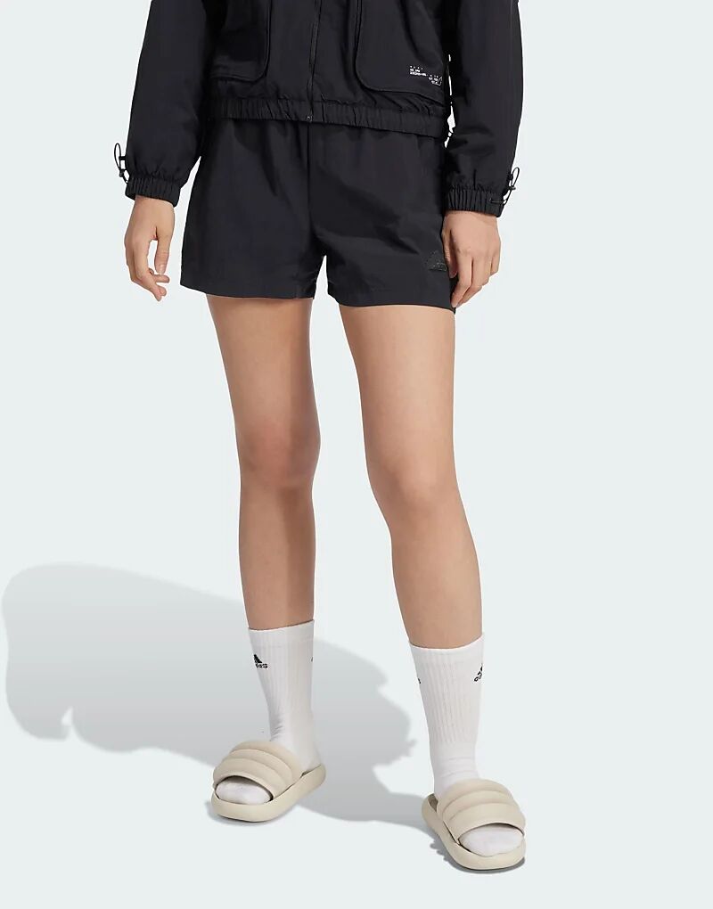 

Шорты из ткани City escape черного цвета adidas