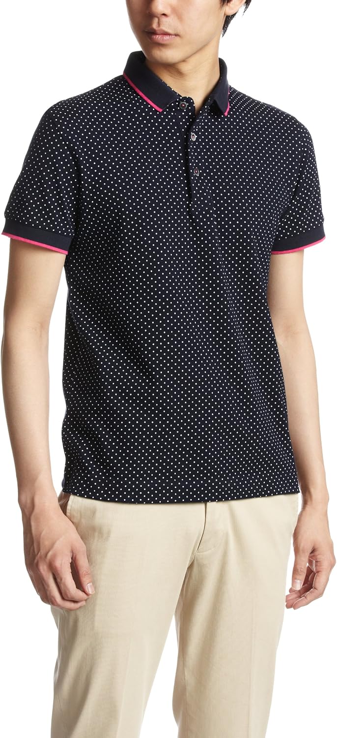 

Поло RATTLE TRAP GLORY CREW с принтом в горошек, пике, темно-синий