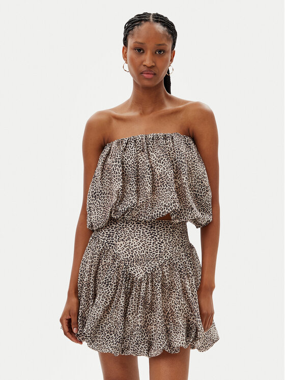 

Блузка relaxed fit Lissett Printed 59795TB Bardot, коричневый