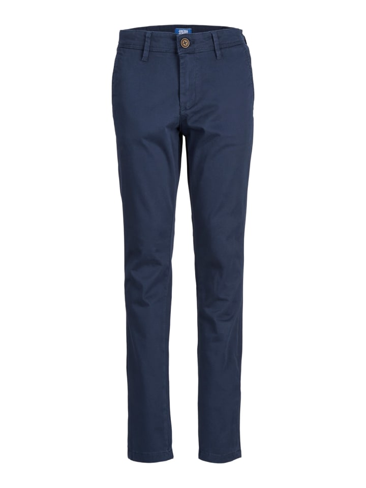 

Тканевые брюки JACK & JONES Junior, темно-синий