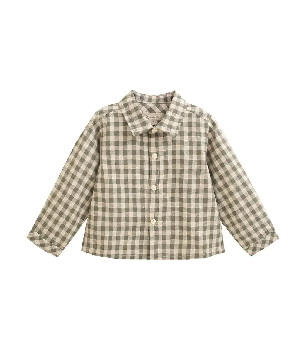 

Детская рубашка в клетку Vichy Dadati, светло-зеленый