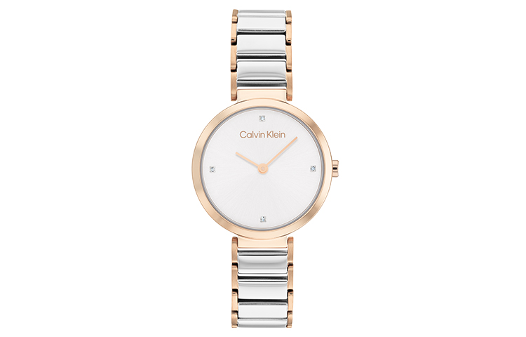 

Calvin Klein Часы Wrist Watch Quartz Movement Stainless Steel Strap Pink Watch Dial Women's Watch Box Available For Purchase