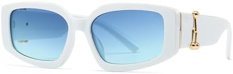 

Винтажные солнцезащитные очки для женщин на открытом воздухе, квадратные, модные мужские солнцезащитные очки UV400, ретро-солнцезащитные очки для мужчин MTZJH, C3 White Blue