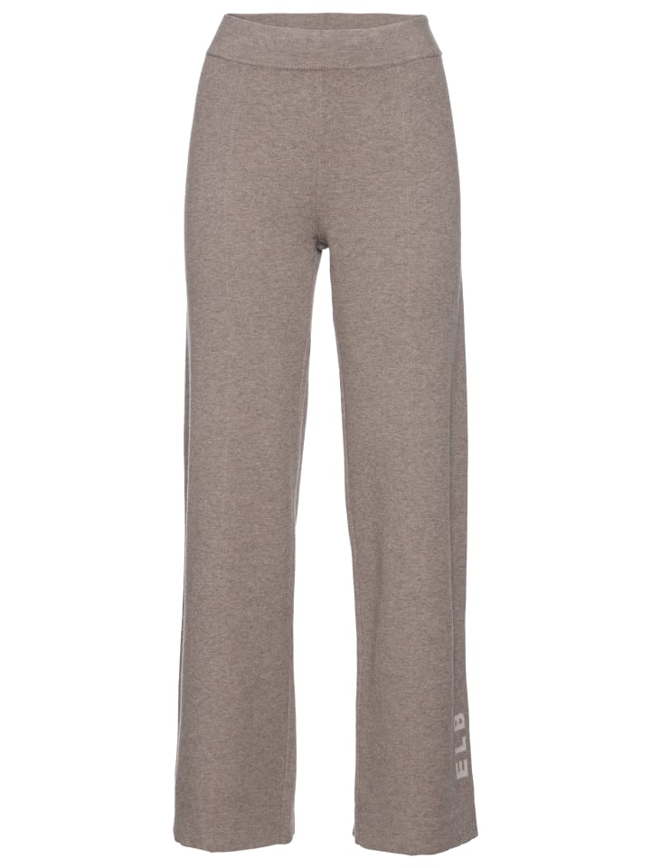 

ELBSAND Вязаные брюки цвета таупе