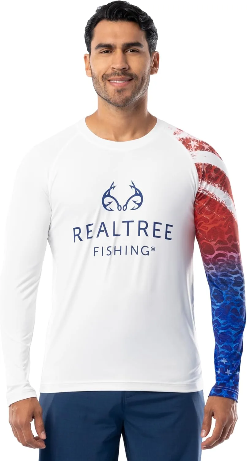 

Мужская футболка с длинным рукавом Realtree Performance Patriotic Fishing