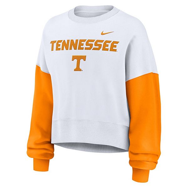 Женский белый оверсайз кроп-свитшот tennessee volunteers с цветными блоками Nike — фото 3