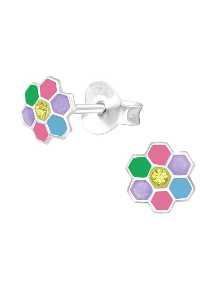 

Schmuck23 Серебряные серьги 925 пробы в виде цветка, 0,7 см x 0,8 см