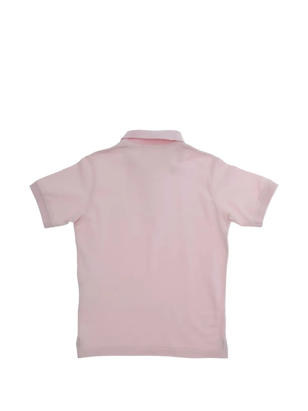 Поло с пуговицами и нашивкой-логотипом Stone Island Junior, розовый — фото 2