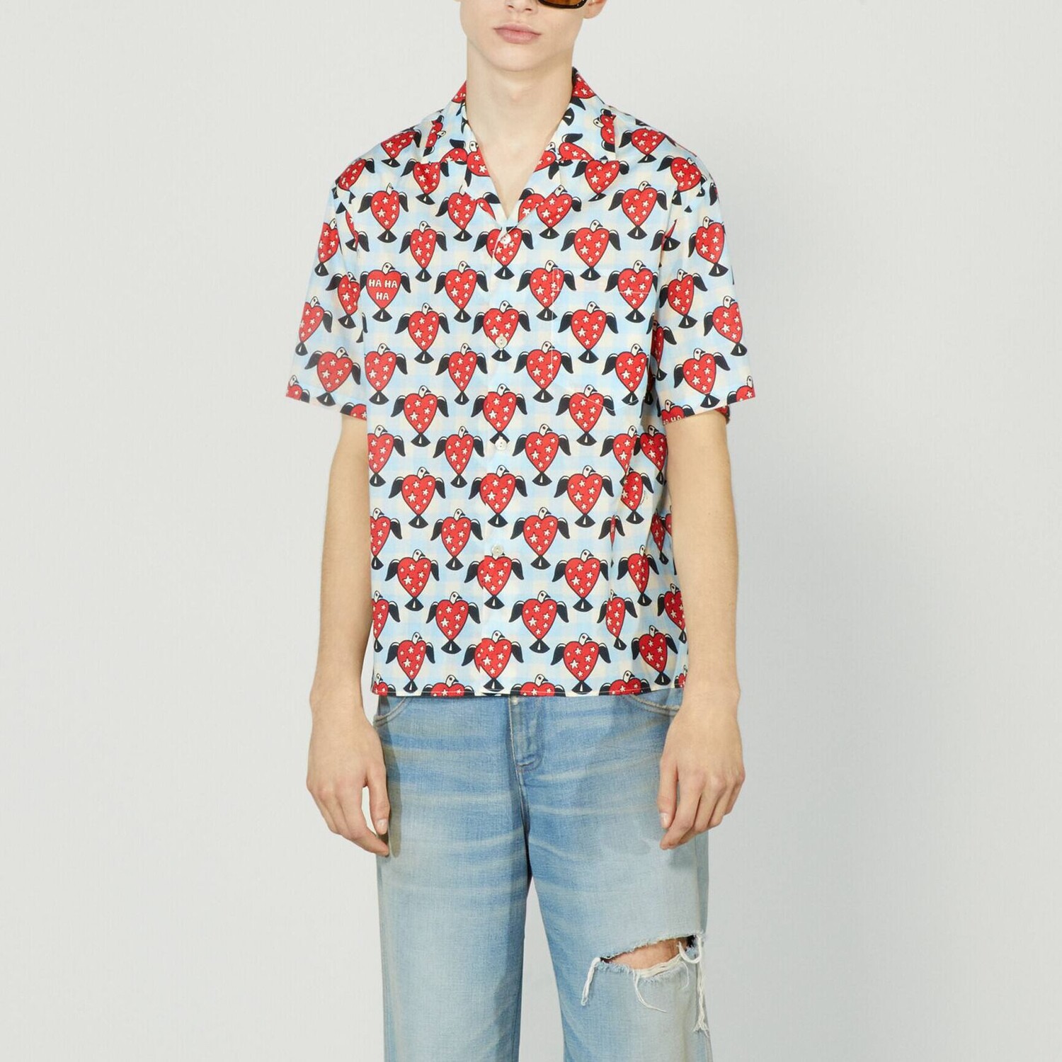 X Harry Styles Совместная рубашка унисекс многоцветная Gucci, цвет Multicolor — фото 2