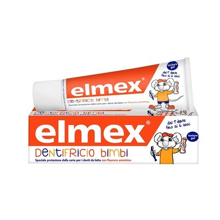 

Elmex Детская зубная паста со фтором 50мл, Оранжевый, Elmex Детская зубная паста со фтором 50мл