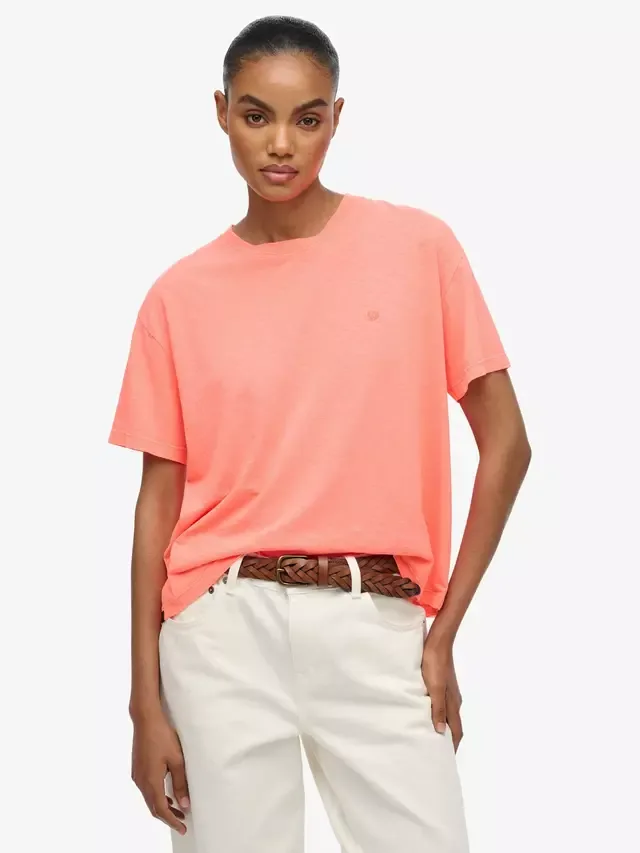Футболка с круглым вырезом от Studios Superdry, Fluro Coral