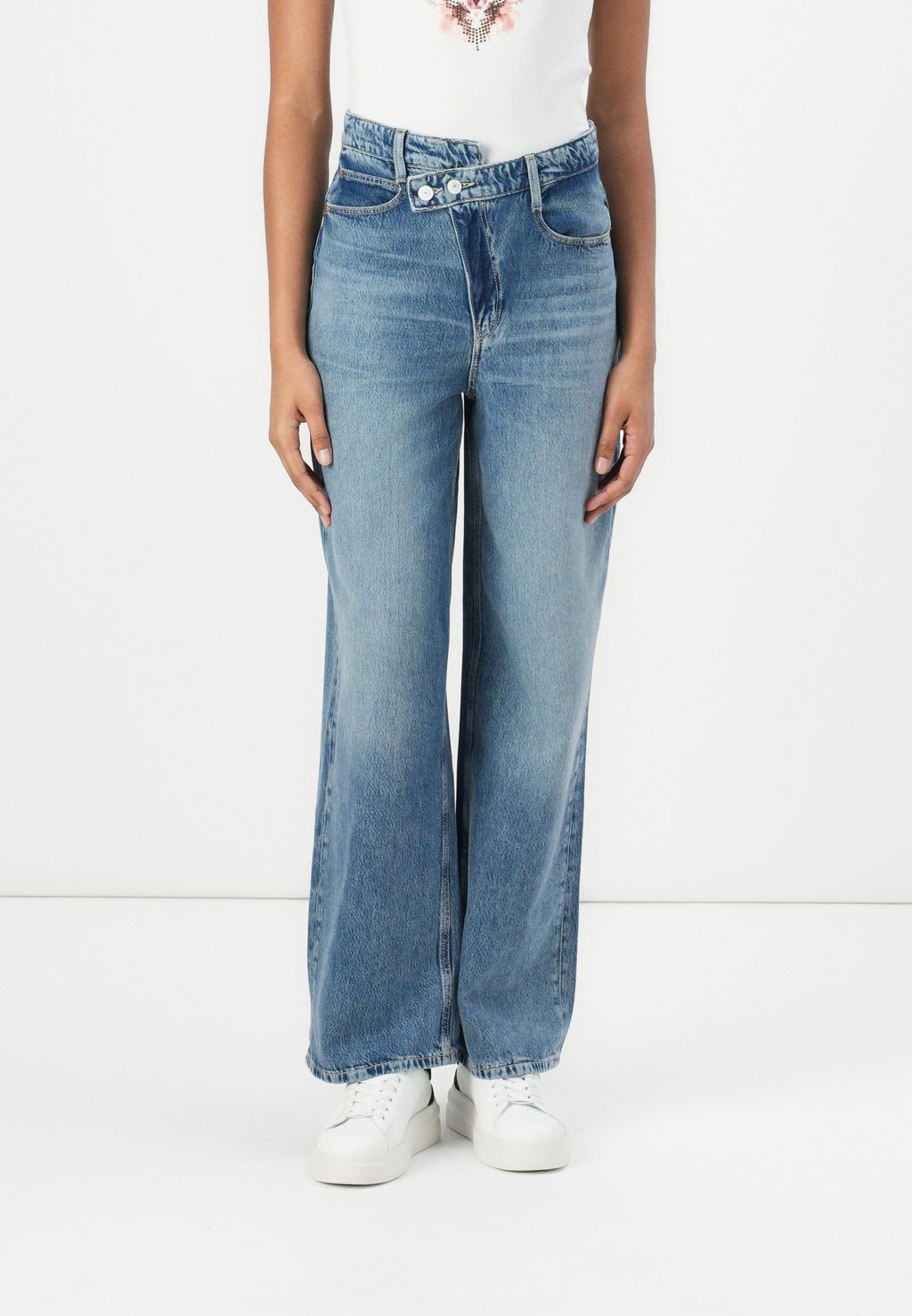

Свободные джинсы GINA WIDE LEG Guess, синий