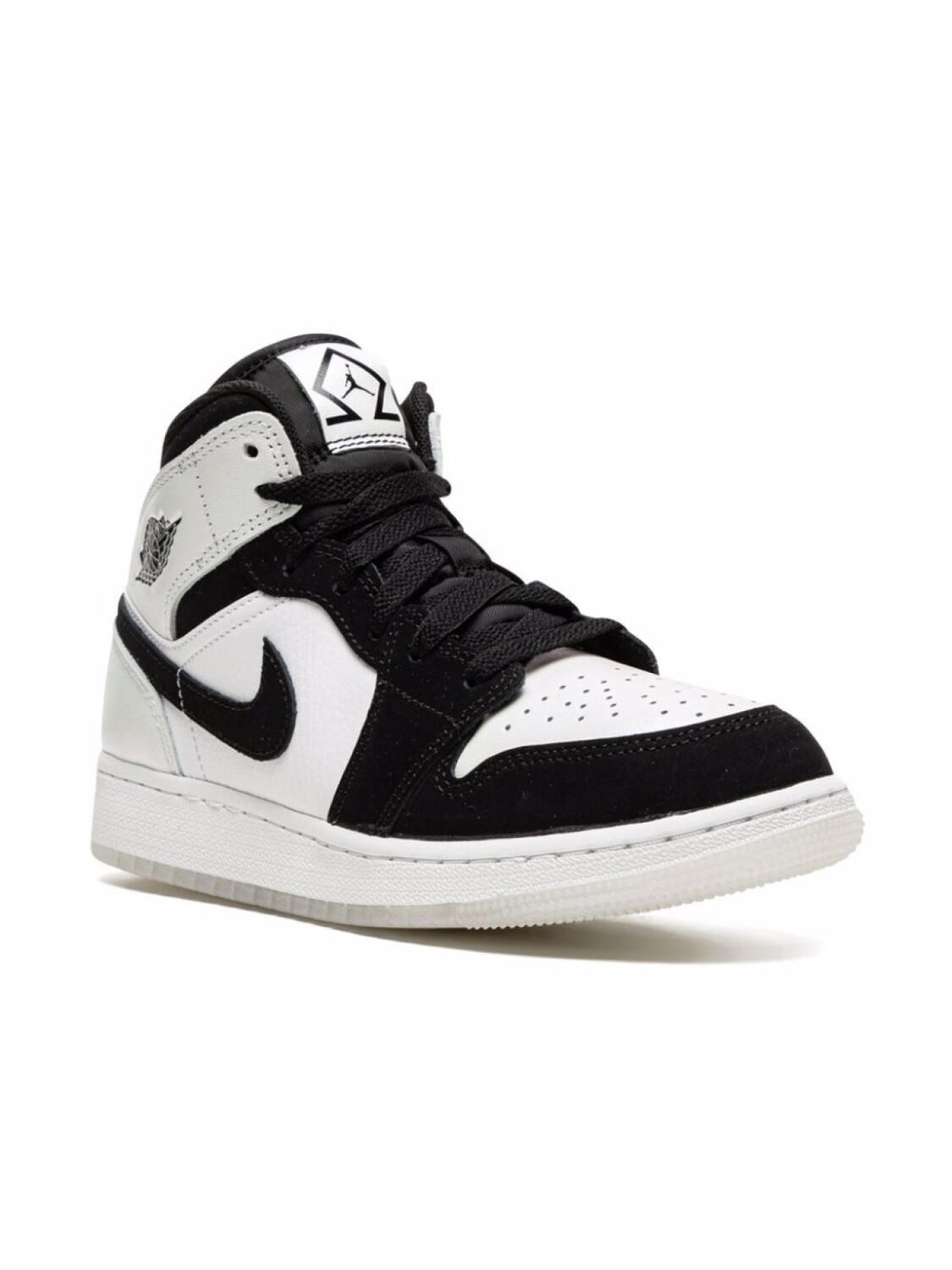 

Кроссовки Air Jordan 1 Mid SE Diamond Shorts Jordan Kids, белый