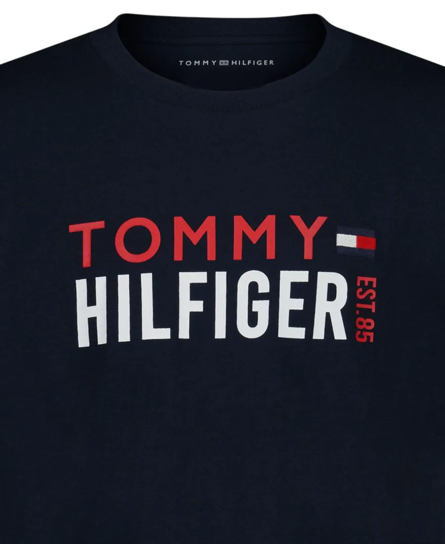 Детская футболка с коротким рукавом, размер 2T-7 Tommy Hilfiger, темно-синий blazer — фото 4