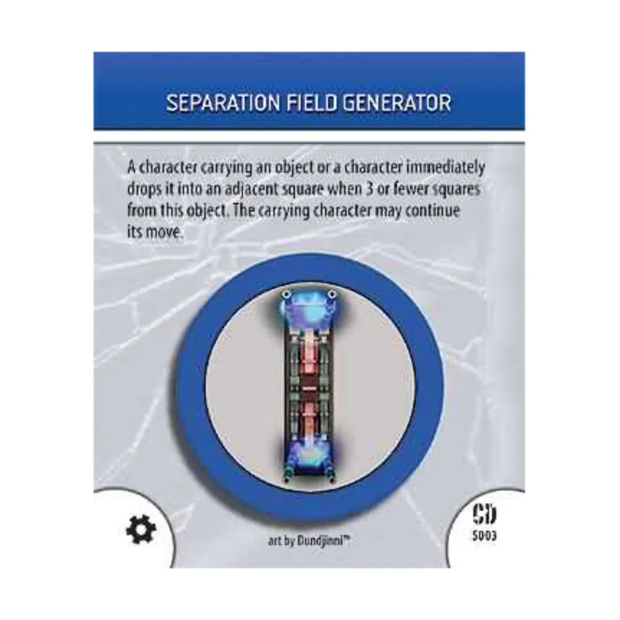 

Токен — Генератор разделительного поля, DC HeroClix - Collateral Damage - Singles